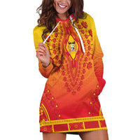 Personalized Benin African Dashiki Hoodie Dress - Wonder Print Shop