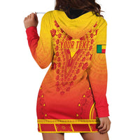 Personalized Benin African Dashiki Hoodie Dress - Wonder Print Shop