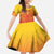 Personalized Benin African Dashiki Kid Short Sleeve Dress - Wonder Print Shop