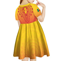 Personalized Benin African Dashiki Kid Short Sleeve Dress - Wonder Print Shop