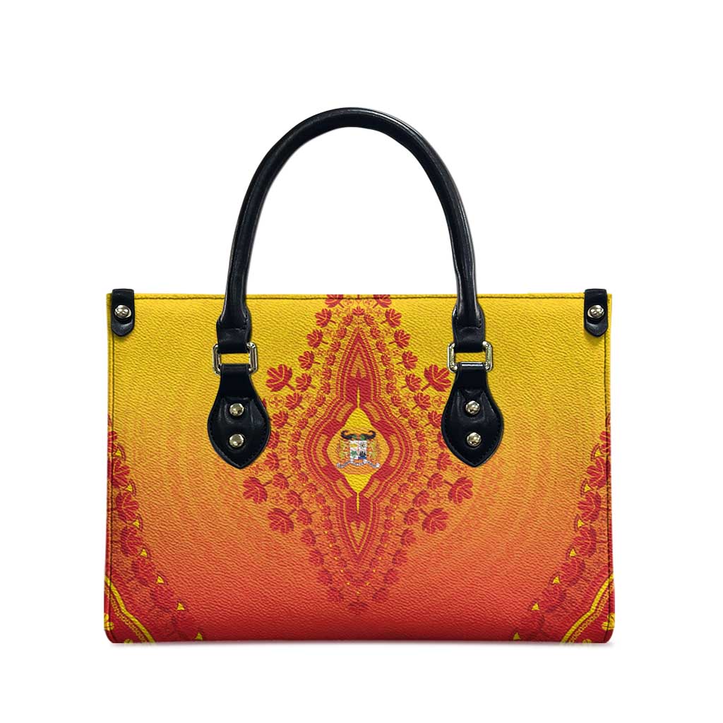 Benin African Dashiki Leather Bag - Wonder Print Shop