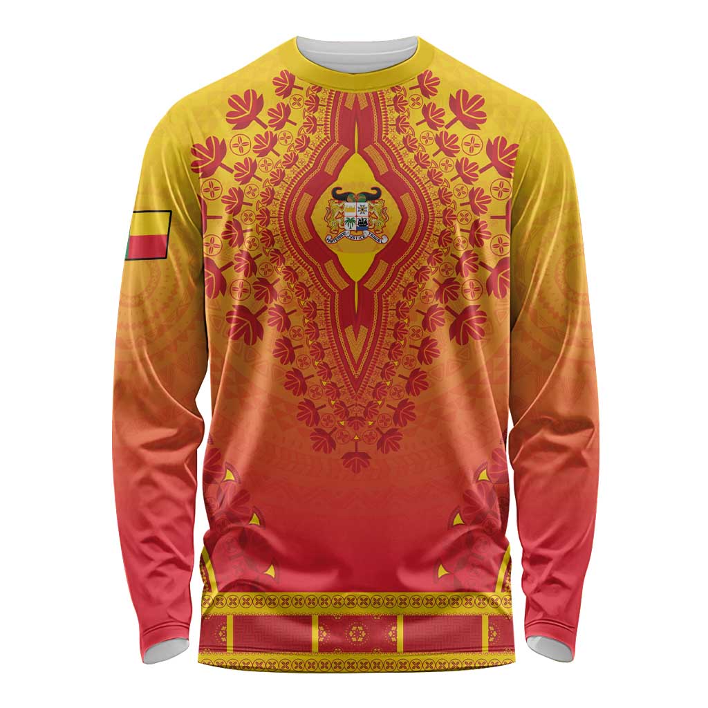 Personalized Benin African Dashiki Long Sleeve Shirt - Wonder Print Shop