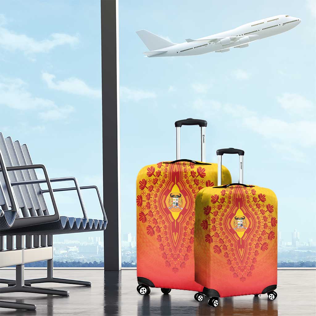Benin African Dashiki Luggage Cover - Wonder Print Shop