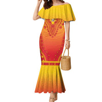 Personalized Benin African Dashiki Mermaid Dress - Wonder Print Shop