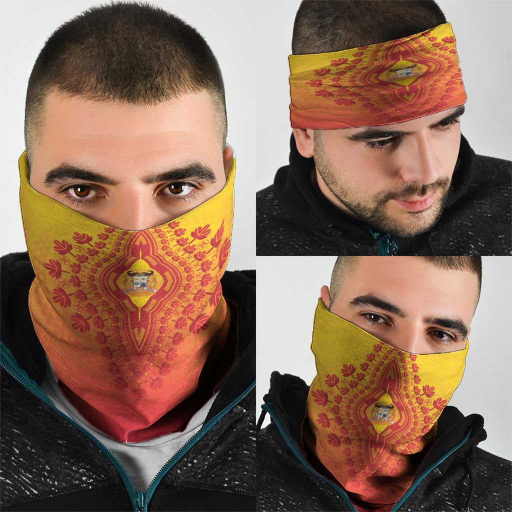 Benin African Dashiki Neck Gaiter - Wonder Print Shop