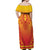 Personalized Benin African Dashiki Off Shoulder Maxi Dress - Wonder Print Shop