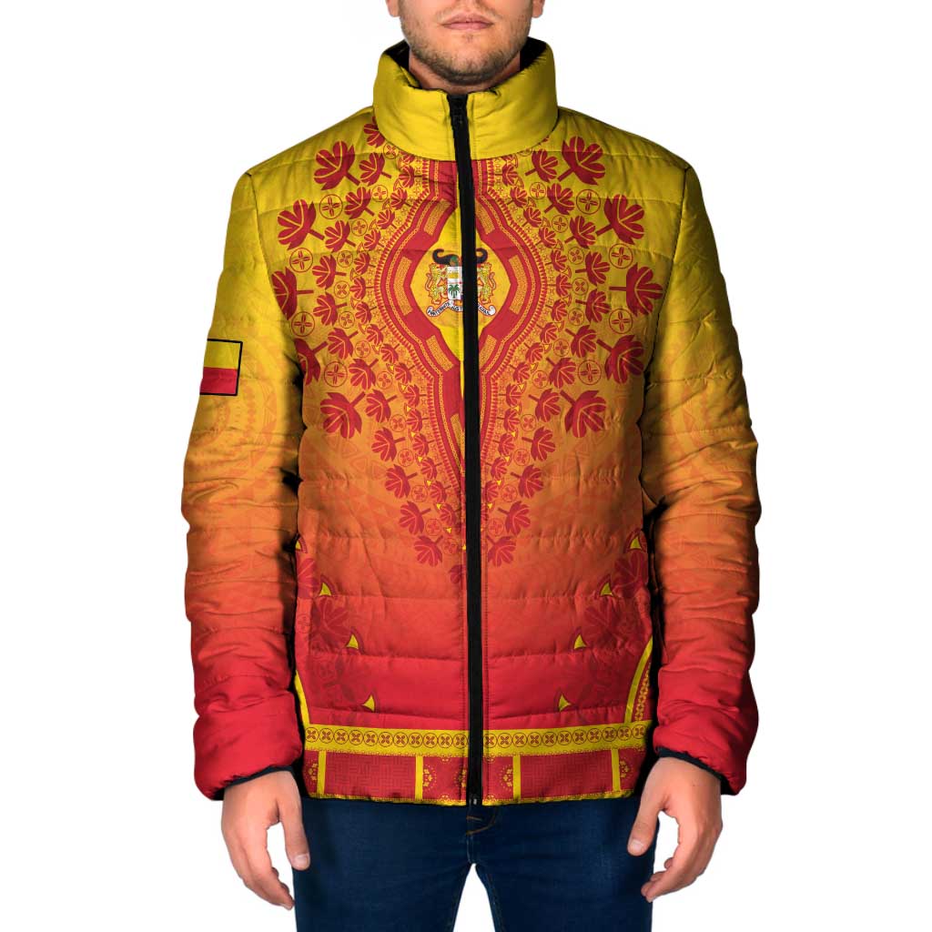 Personalized Benin African Dashiki Padded Jacket - Wonder Print Shop