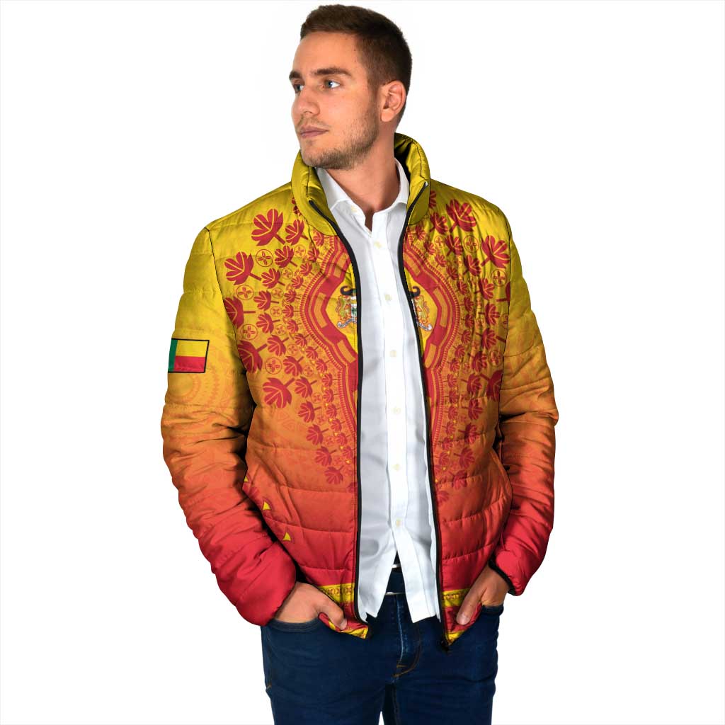 Personalized Benin African Dashiki Padded Jacket - Wonder Print Shop