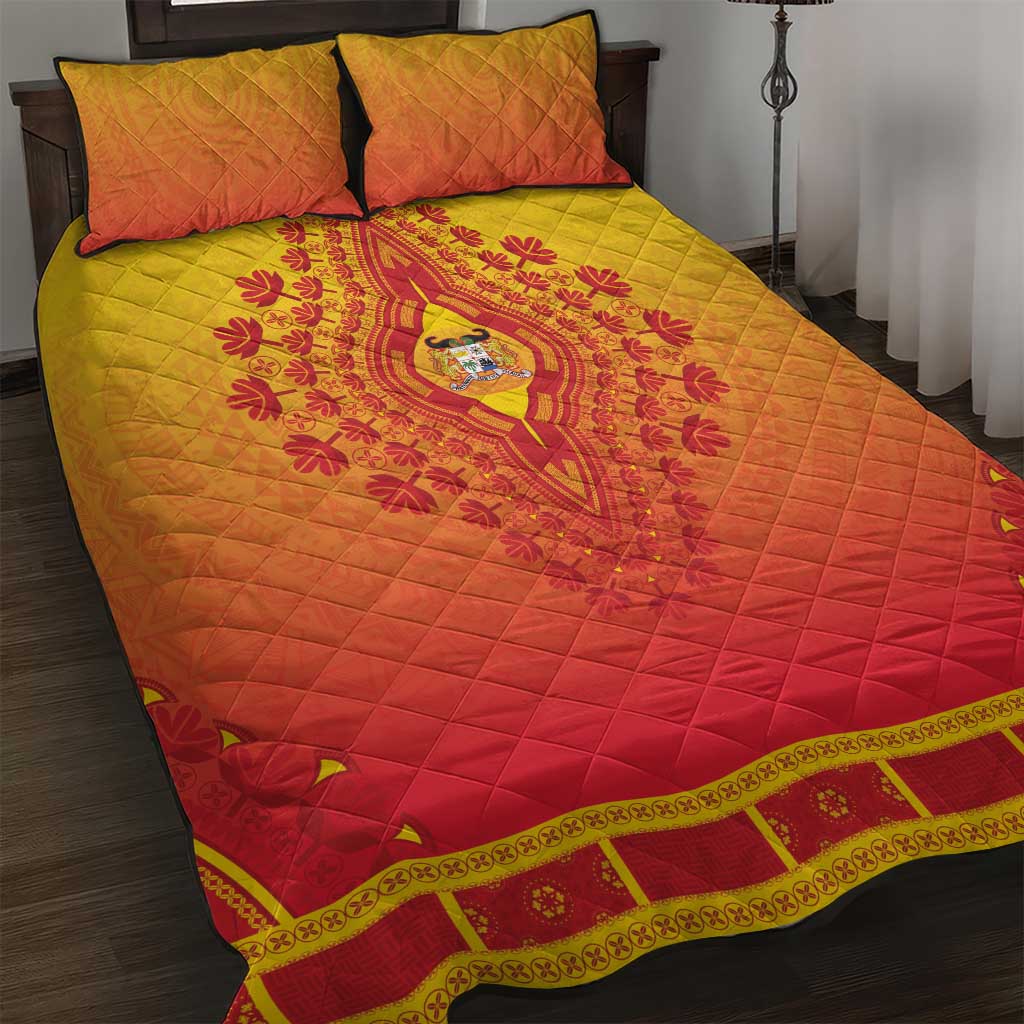 Benin African Dashiki Quilt Bed Set - Wonder Print Shop