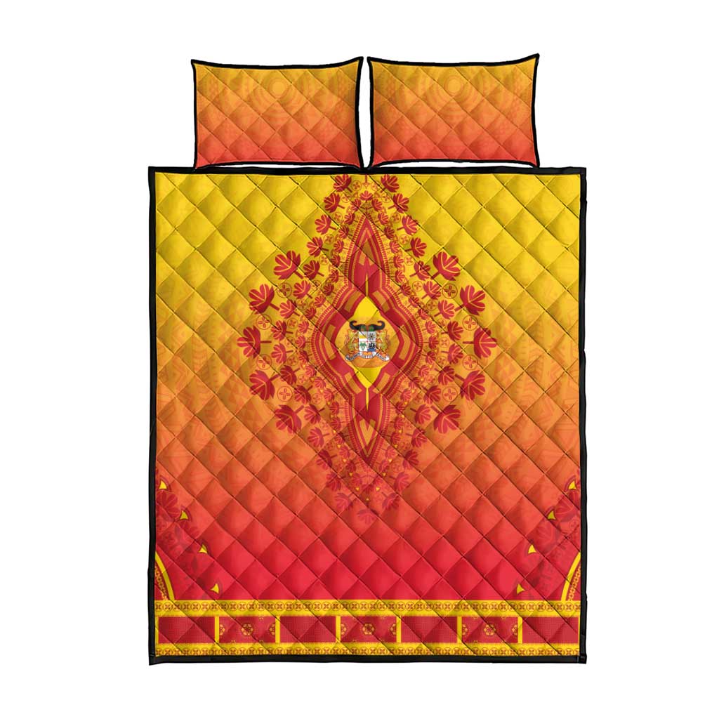 Benin African Dashiki Quilt Bed Set - Wonder Print Shop