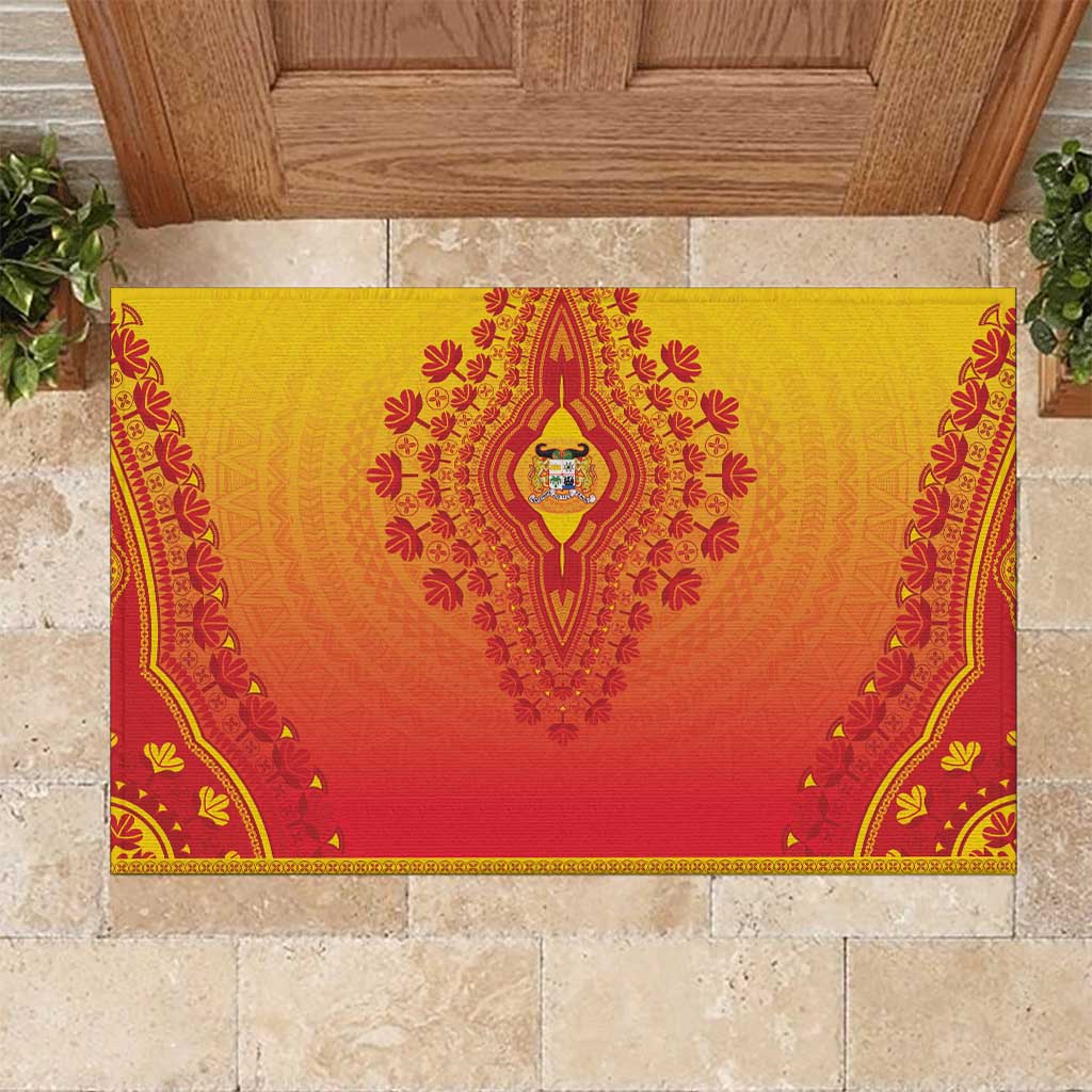 Benin African Dashiki Rubber Doormat - Wonder Print Shop