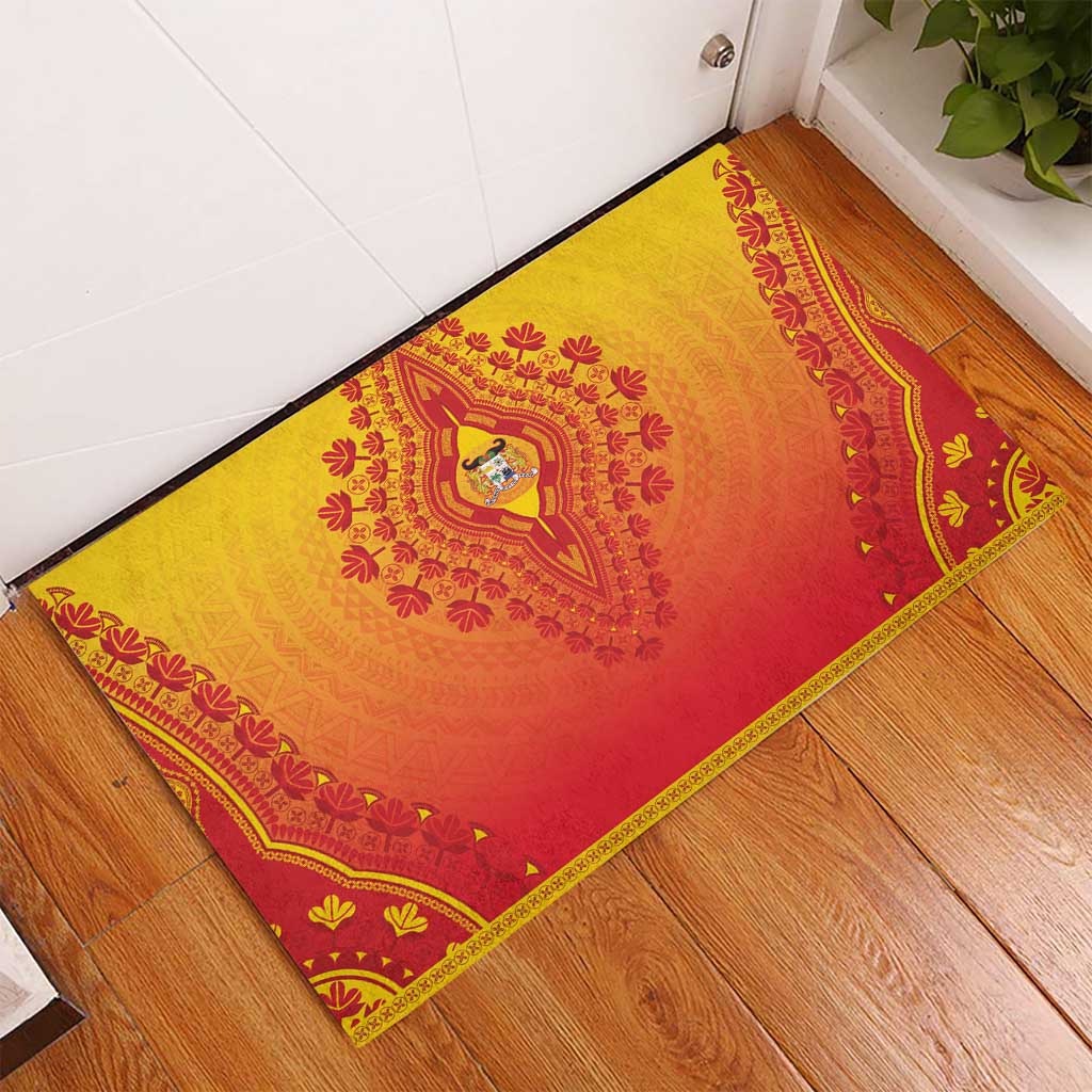 Benin African Dashiki Rubber Doormat - Wonder Print Shop