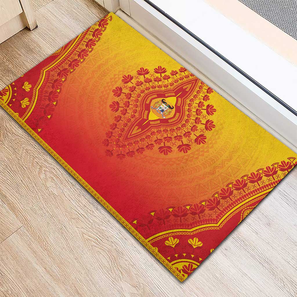 Benin African Dashiki Rubber Doormat - Wonder Print Shop