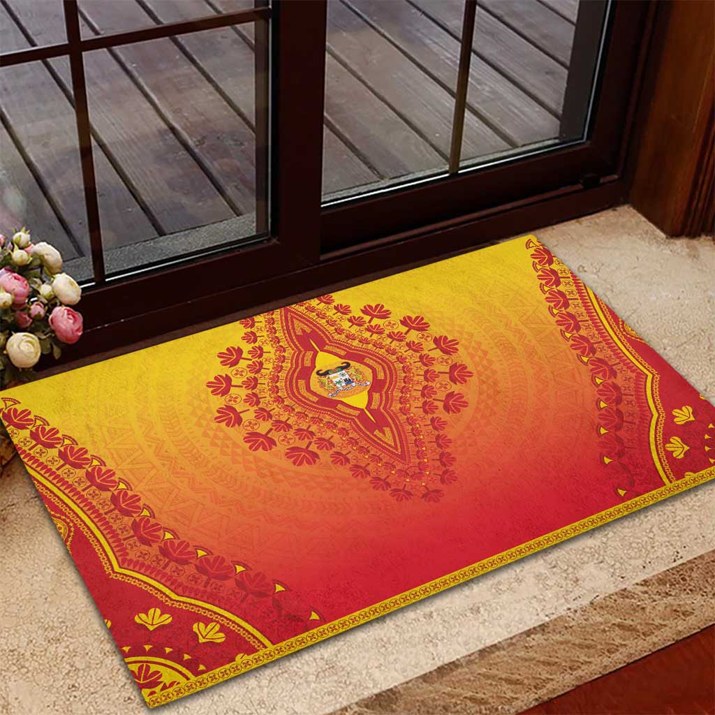 Benin African Dashiki Rubber Doormat - Wonder Print Shop