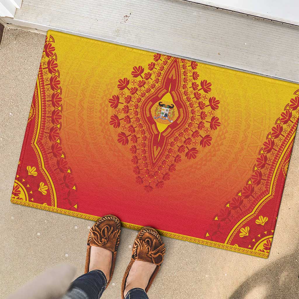 Benin African Dashiki Rubber Doormat - Wonder Print Shop