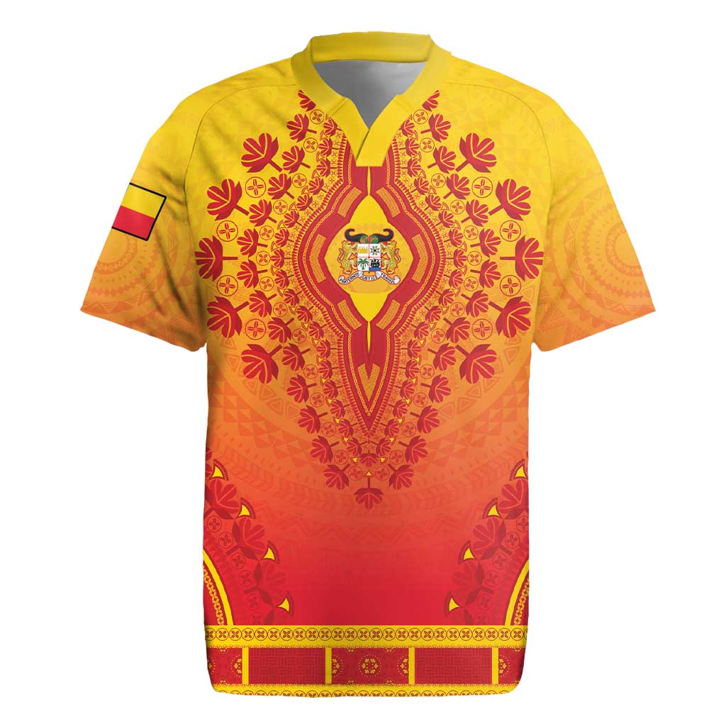 Personalized Benin African Dashiki Rugby Jersey - Wonder Print Shop