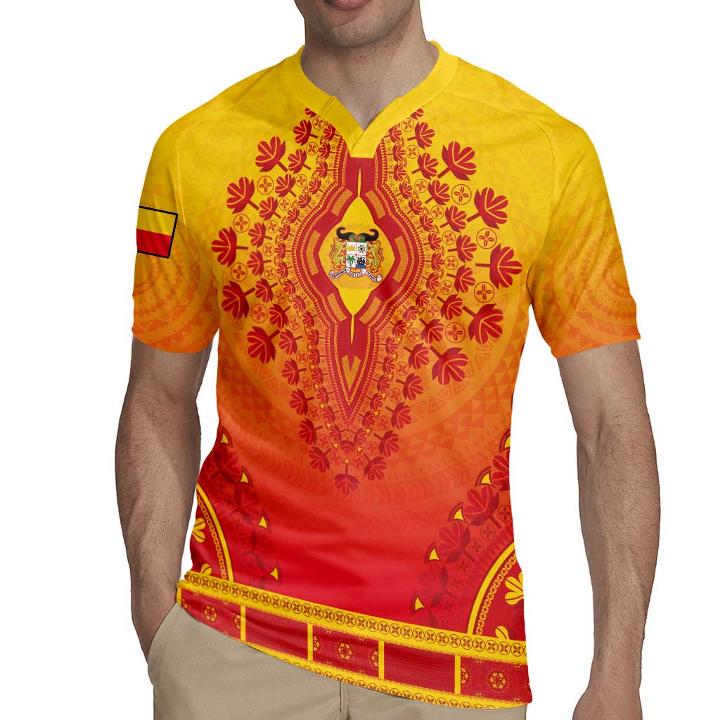 Personalized Benin African Dashiki Rugby Jersey - Wonder Print Shop