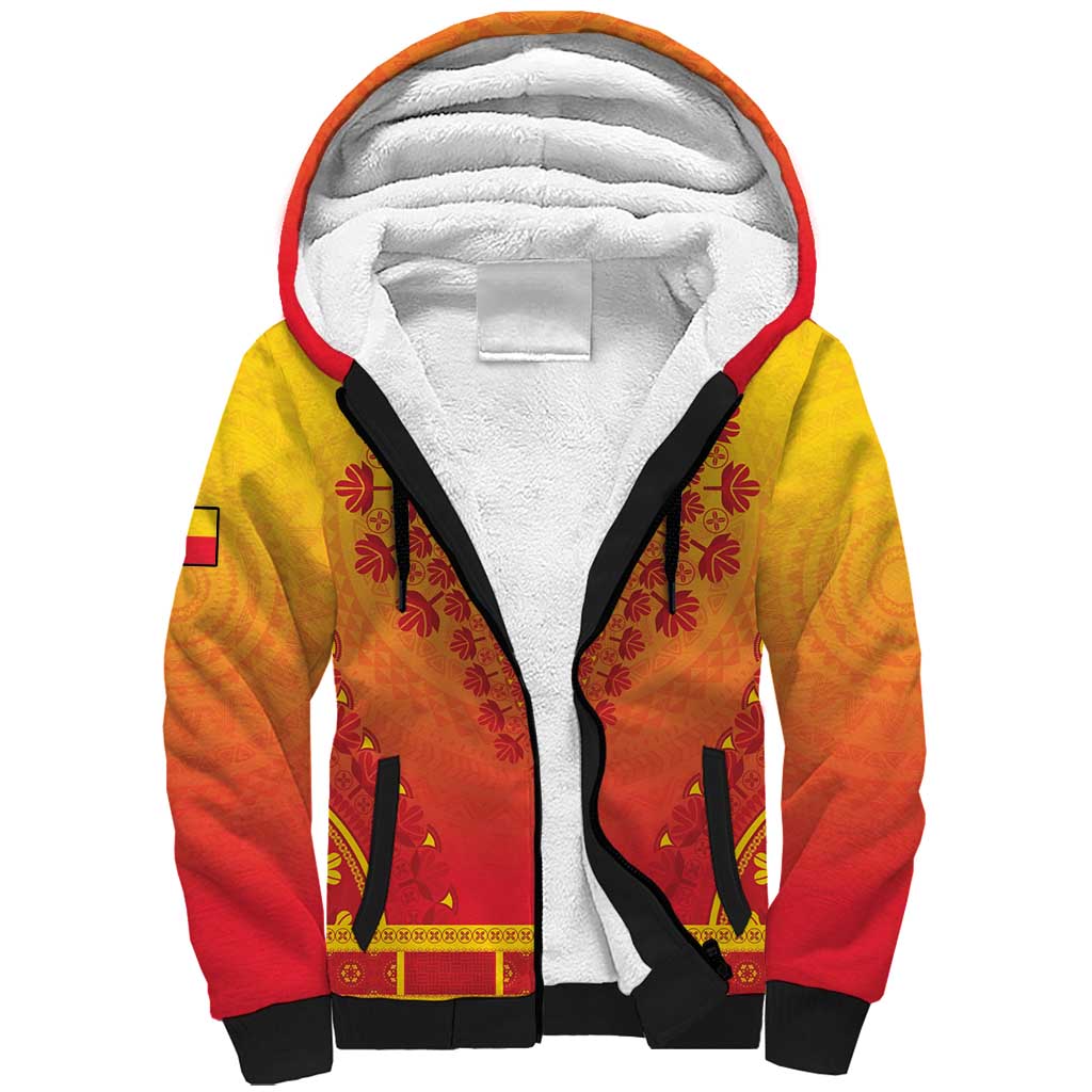 Personalized Benin African Dashiki Sherpa Hoodie - Wonder Print Shop