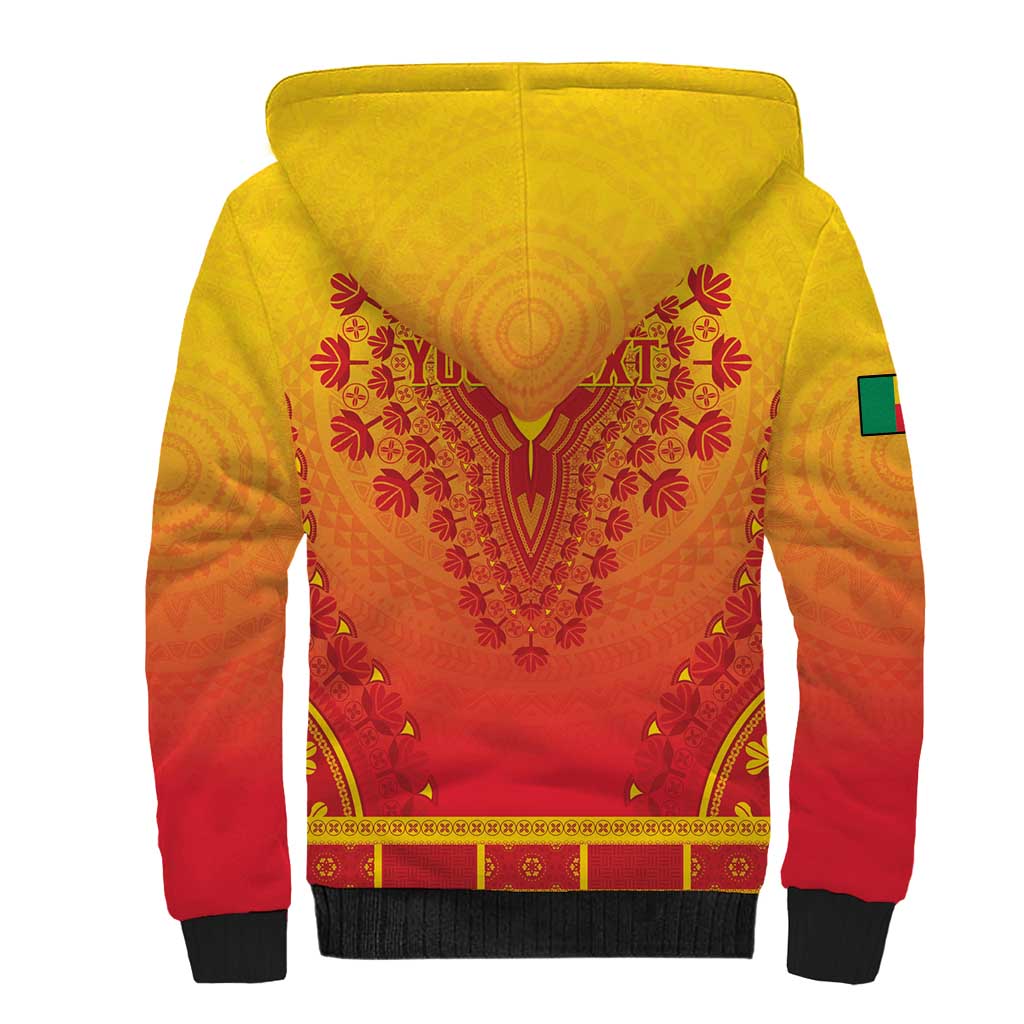 Personalized Benin African Dashiki Sherpa Hoodie - Wonder Print Shop