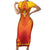 Personalized Benin African Dashiki Short Sleeve Bodycon Dress - Wonder Print Shop