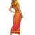 Personalized Benin African Dashiki Short Sleeve Bodycon Dress - Wonder Print Shop