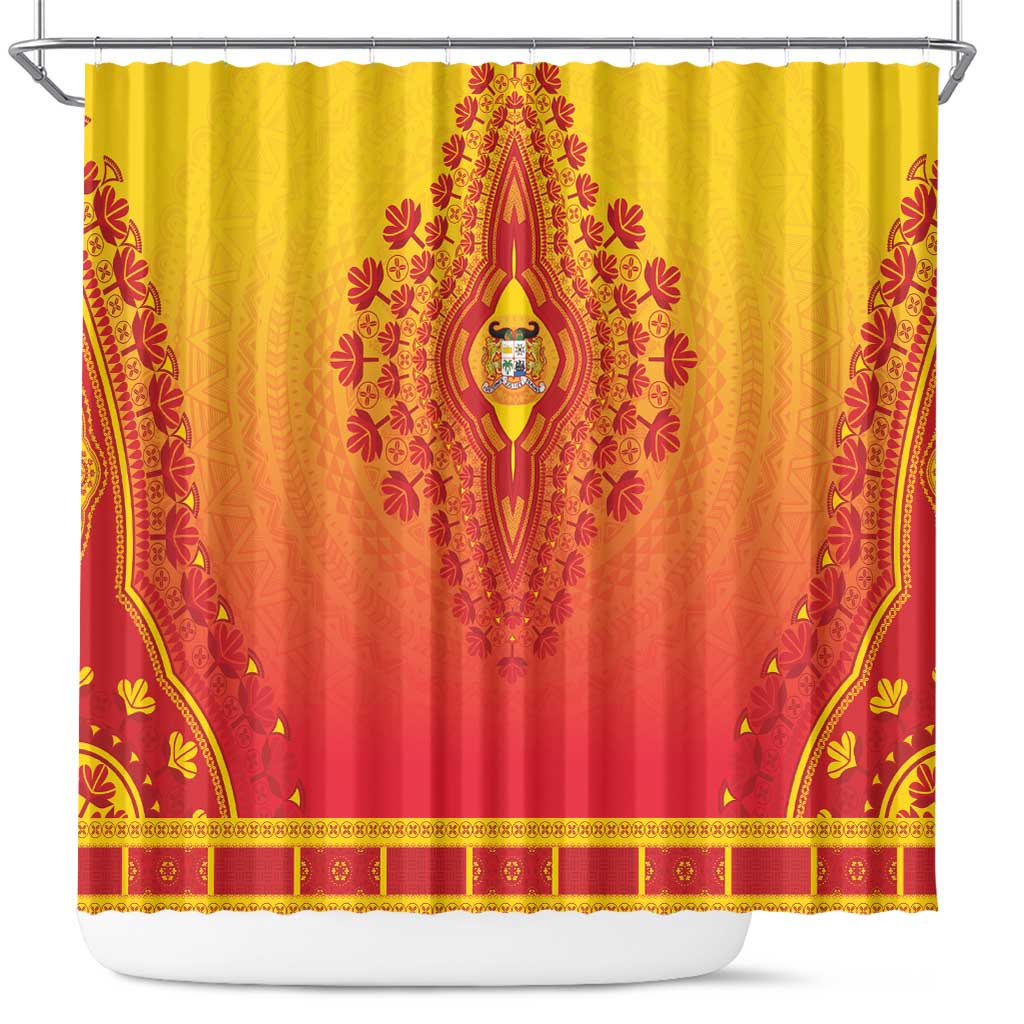 Benin African Dashiki Shower Curtain - Wonder Print Shop