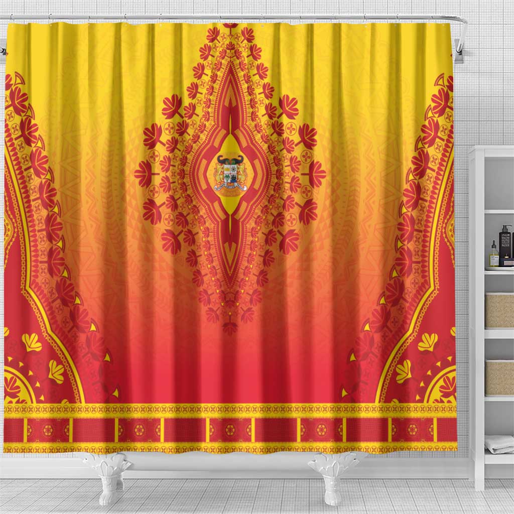 Benin African Dashiki Shower Curtain - Wonder Print Shop
