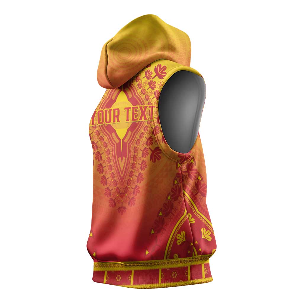 Personalized Benin African Dashiki Sleeveless Hoodie - Wonder Print Shop