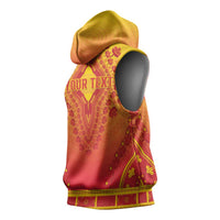 Personalized Benin African Dashiki Sleeveless Hoodie - Wonder Print Shop