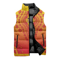 Personalized Benin African Dashiki Sleeveless Puffer Jacket - Wonder Print Shop