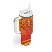 Personalized Benin African Dashiki Tumbler With Handle - Wonder Print Shop