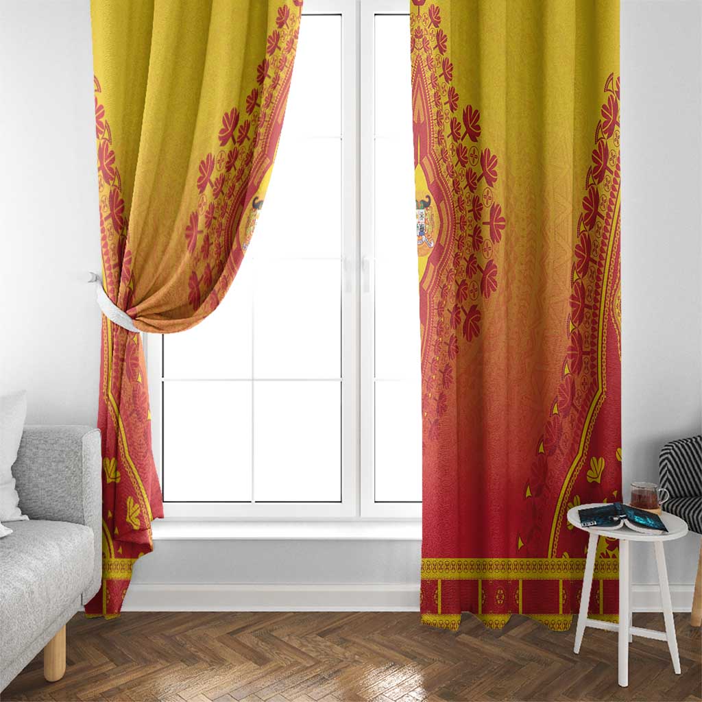 Benin African Dashiki Window Curtain - Wonder Print Shop