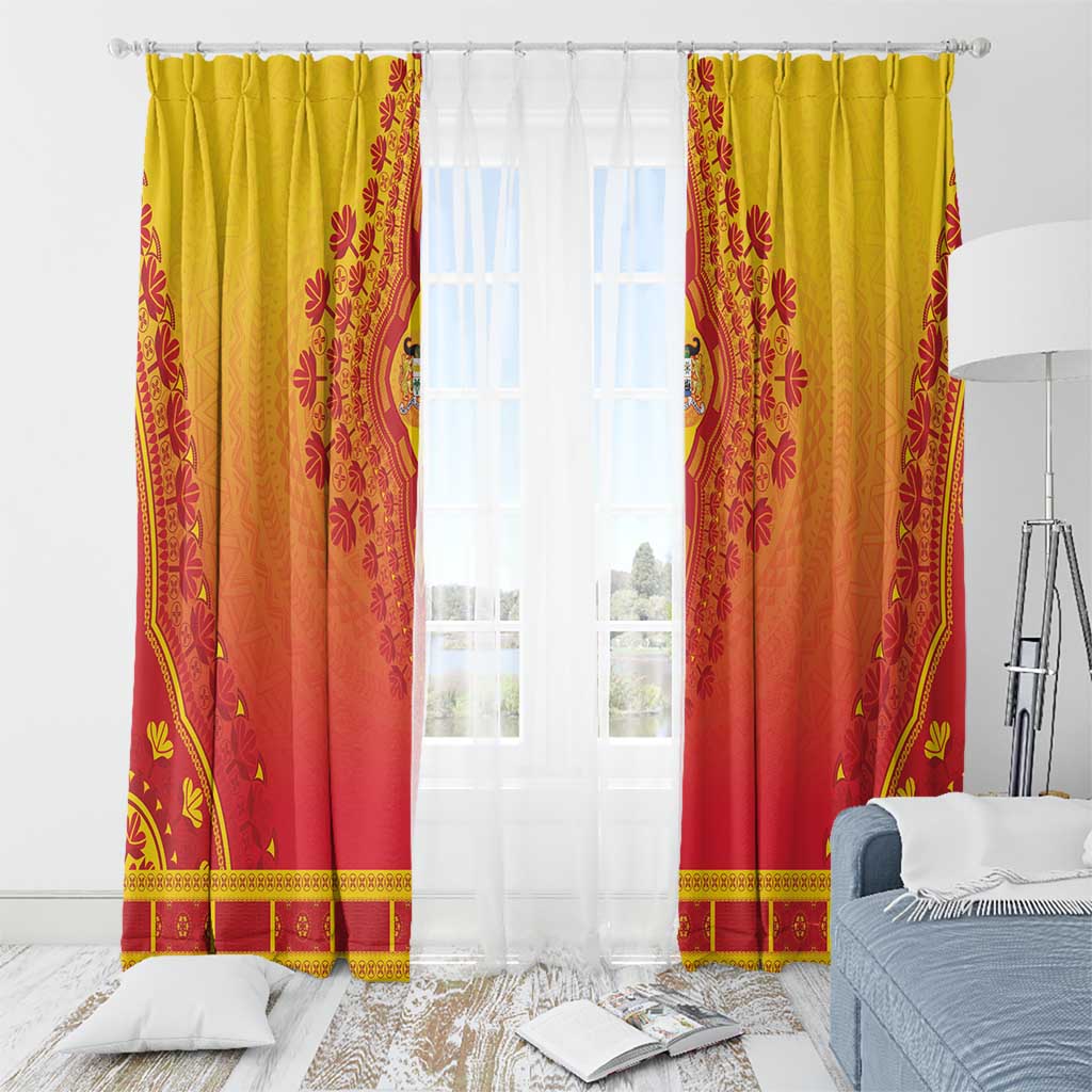 Benin African Dashiki Window Curtain - Wonder Print Shop