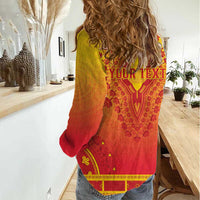 Personalized Benin African Dashiki Women Casual Shirt - Wonder Print Shop
