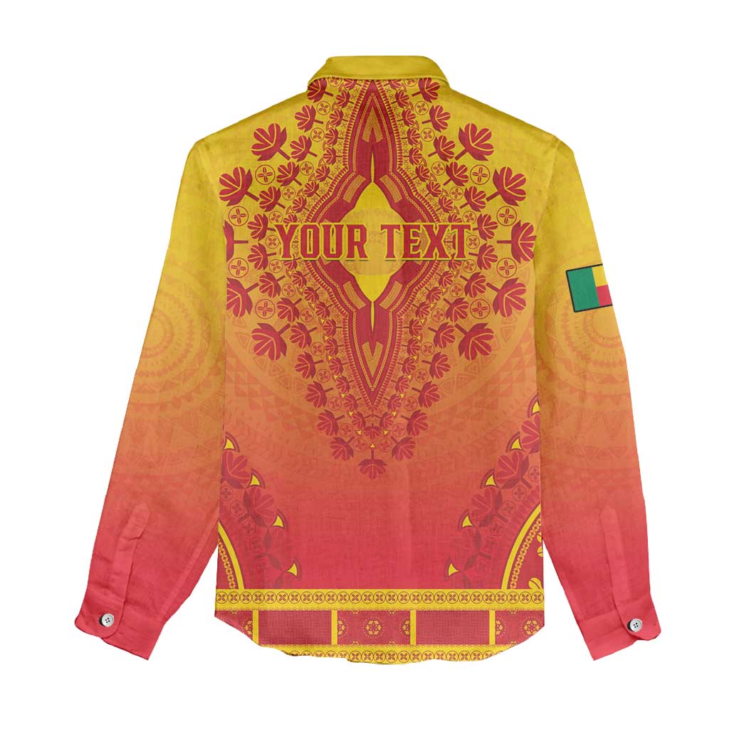 Personalized Benin African Dashiki Women Casual Shirt - Wonder Print Shop