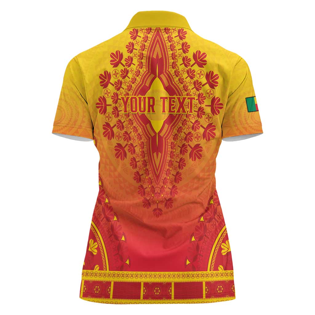 Personalized Benin African Dashiki Women Polo Shirt - Wonder Print Shop