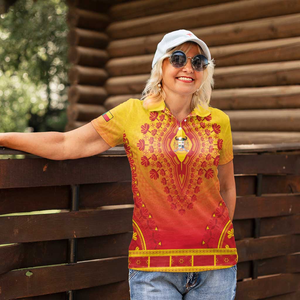Personalized Benin African Dashiki Women Polo Shirt - Wonder Print Shop
