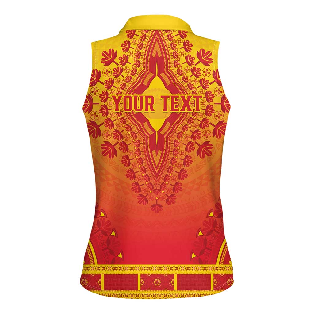Personalized Benin African Dashiki Women Sleeveless Polo Shirt - Wonder Print Shop