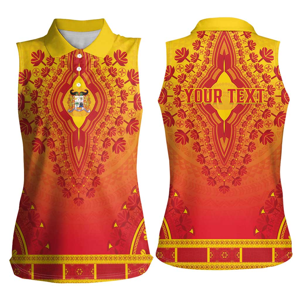 Personalized Benin African Dashiki Women Sleeveless Polo Shirt - Wonder Print Shop