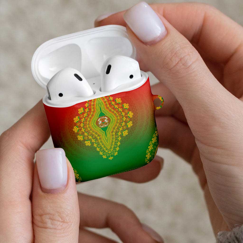 Burkina Faso African Dashiki AirPods Case - Wonder Print Shop