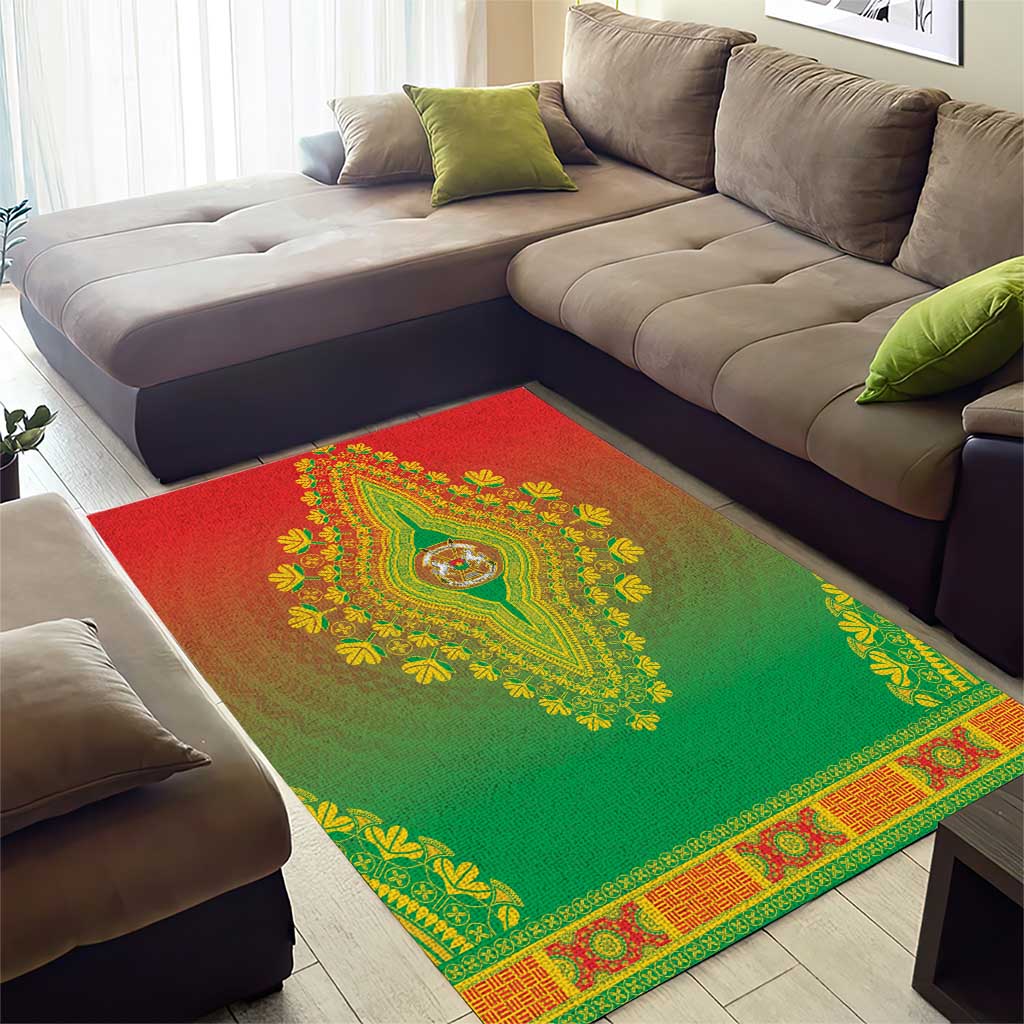 Burkina Faso African Dashiki Area Rug - Wonder Print Shop