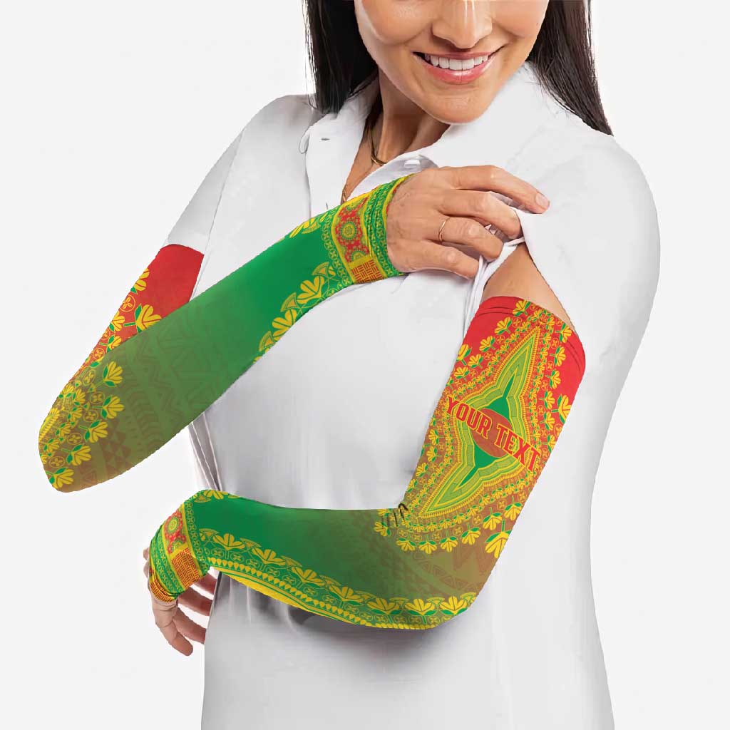 Personalized Burkina Faso African Dashiki Arm Sleeves - Wonder Print Shop