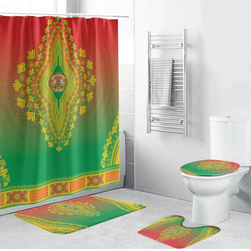 Burkina Faso African Dashiki Bathroom Set - Wonder Print Shop