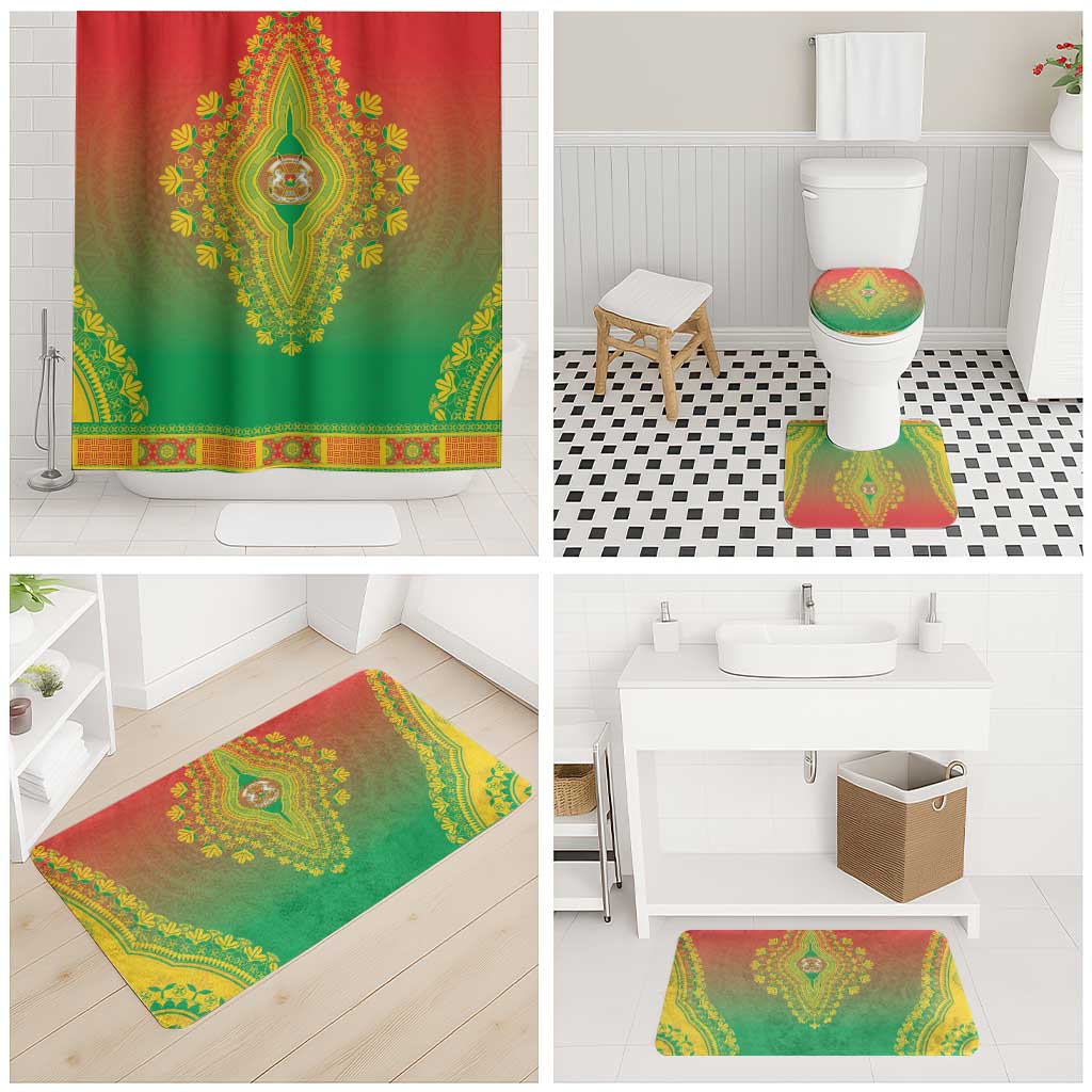 Burkina Faso African Dashiki Bathroom Set - Wonder Print Shop