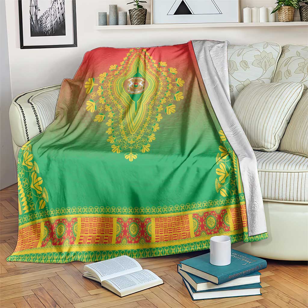 Burkina Faso African Dashiki Blanket - Wonder Print Shop