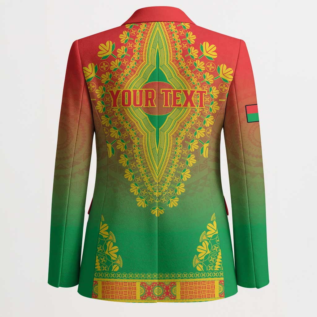 Personalized Burkina Faso African Dashiki Blazer - Wonder Print Shop