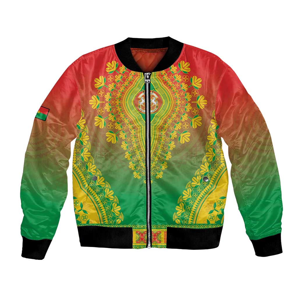 Personalized Burkina Faso African Dashiki Bomber Jacket - Wonder Print Shop