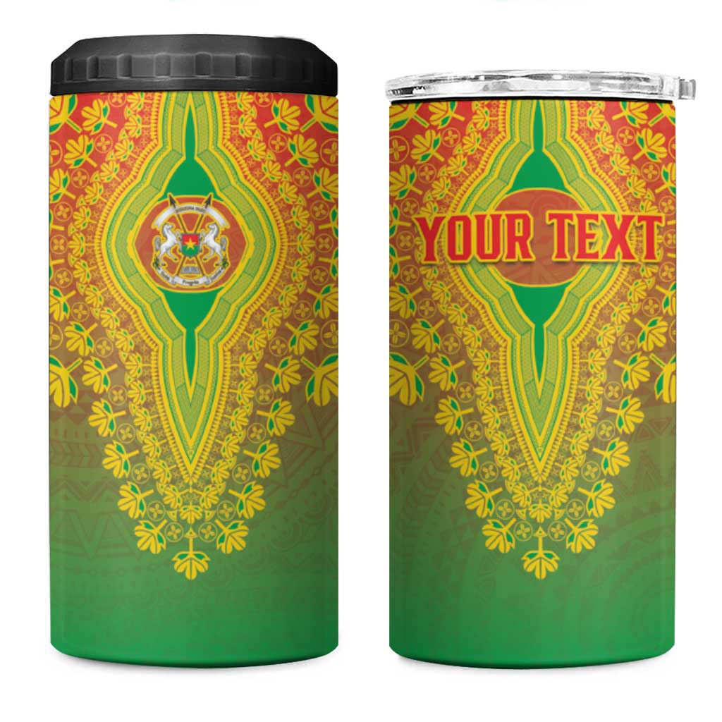 Personalized Burkina Faso African Dashiki 4 in 1 Can Cooler Tumbler - Wonder Print Shop