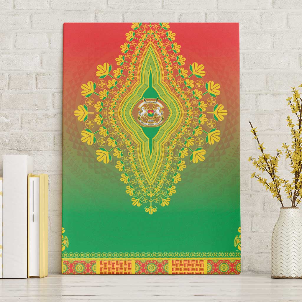 Burkina Faso African Dashiki Canvas Wall Art - Wonder Print Shop