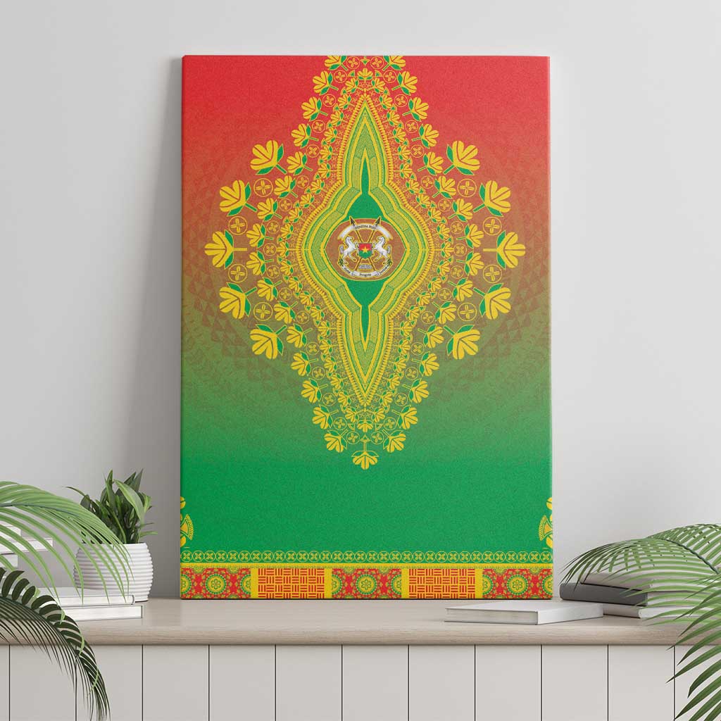 Burkina Faso African Dashiki Canvas Wall Art - Wonder Print Shop